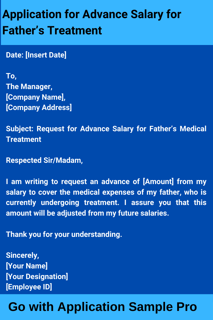 Application for Advance Salary for Marriage