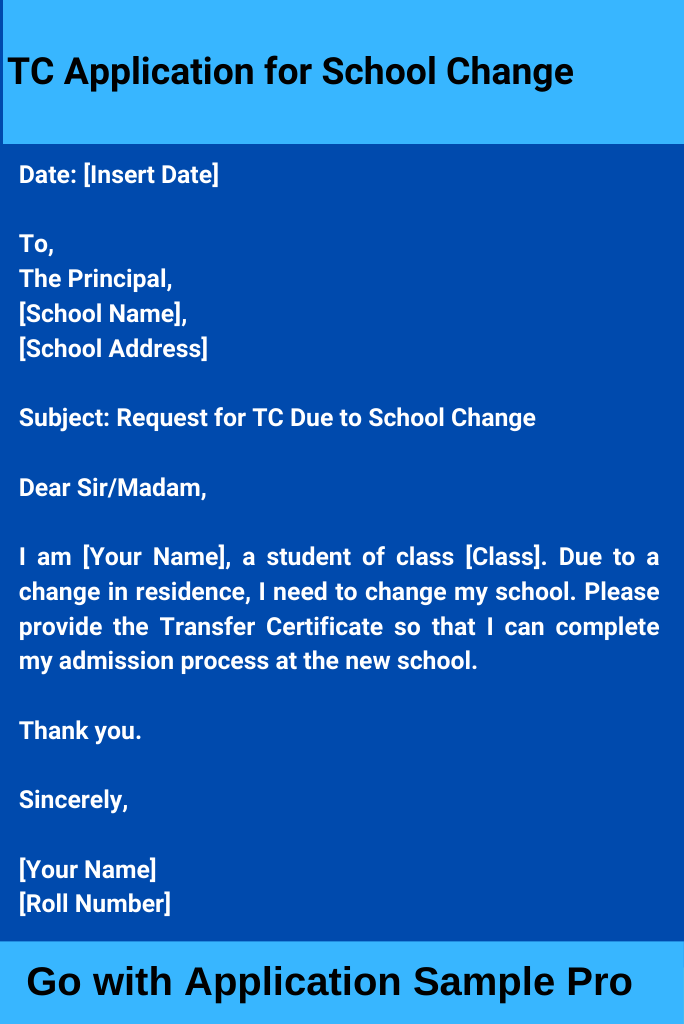 TC Application for School Change