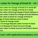 Request Letter for Change of Email ID - 10+ Samples