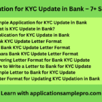 Application for KYC Update in Bank – 7+ Samples