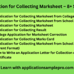 Application for Collecting Marksheet