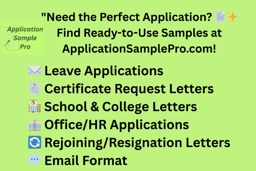 Smart Application Samples & Letter Formats 